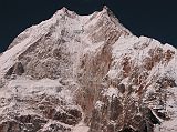 Manaslu 07 12 Manaslu From Pung-gyen Gompa From the Pung-gyen gompa (3870m), I had a perfect view of the main peak of Manaslu (8163m) and the East Pinnacle (7992m).